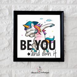 Ilustración "BeYou" Unicornio
